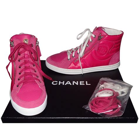 chanel shoes pink|Chanel sneakers pink.